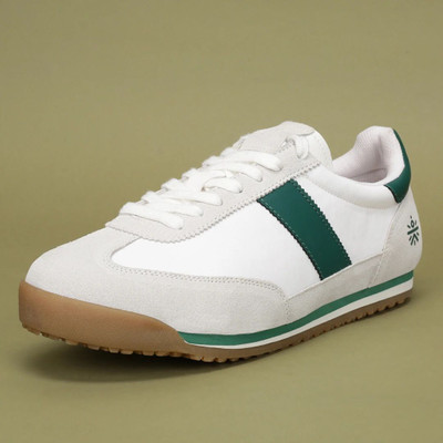 Cult UrbanEdge Sneaker Casual Shoes- Soft Cushioned Insole, Slip-Resistant, Trendy Sneakers For Men(White, Green , 8)