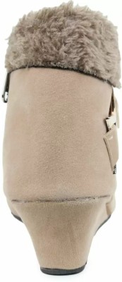 Clover Boots For Women(Beige , 4)