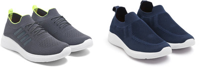Face Stylish Sports Shoes for Men – Ideal for Running, Gym & Training Sneakers For Men(Grey, Navy , 10)
