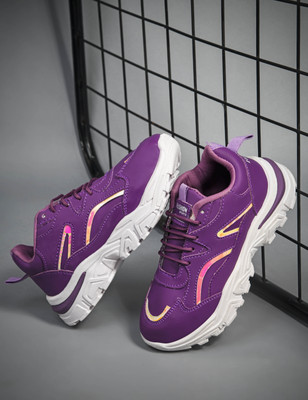Cogs Fancy Stylish,Durable,Lightweight,Comfortable Sneakers For Women(Purple , 6)