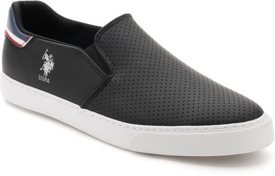 U.S. POLO ASSN. CAMPBELL 4.0 Slip On Sneakers For Men(Black , 9)
