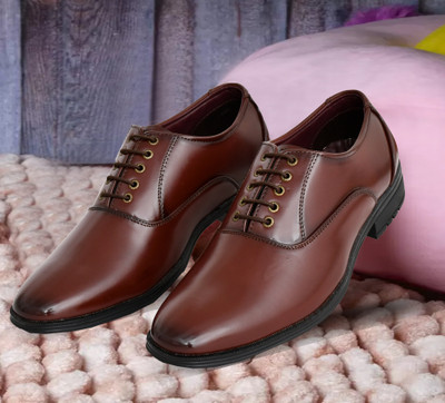 Wasim Enterprises WE-1052HC Lace Up For Men's And Boys Party Wear For Men(Brown , 9)