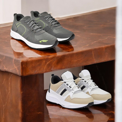 KRITON Trendy & Durable Men’s Boots – Perfect for Everyday Wear Boots For Men(Grey, Multicolor , 10)