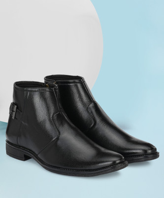 3SIX5 Premium Quality & Comfortable Partywear Boots For Men(Black , 10)