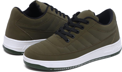 Groofer Groofer Men's Stylish casual Sneakers Sneakers For Men(Olive , 6)
