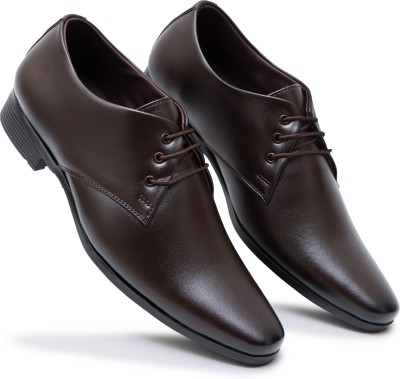 SHUAN Derby For Men(Brown , 9)