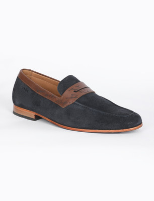 RUOSH The Koko Navy Men Occasion Suede Slip-on Ruosh Slip On For Men(Black , 10)