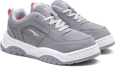 asian Nancy-05 Sneaker for Women | Trendy Casual Shoes with Extra Cushion Support Sneakers For Women(Grey, Pink , 6)