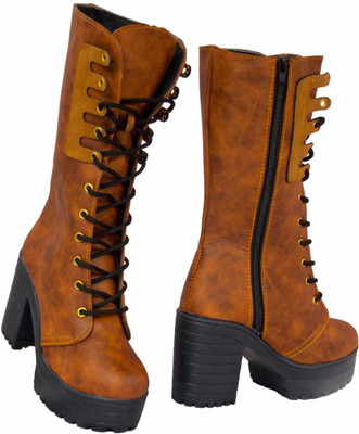 Fateh Boots For Women(Brown , 4)