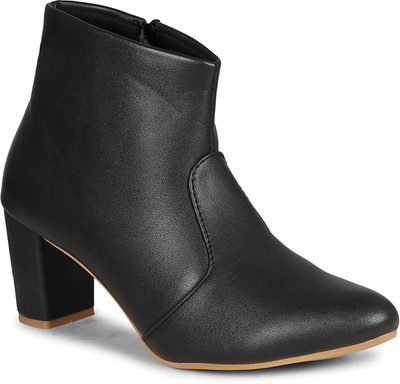 COMMANDER 572 Casual and High Heel Boots For Women(Black , 5)