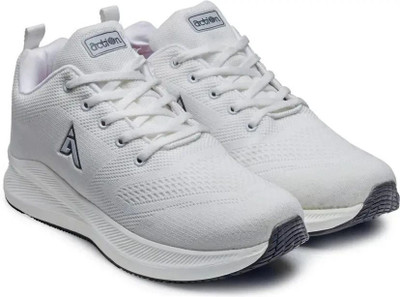 action Athleo ATG 496 Comfortable Lightweight Breathable Sports Lace Up Running Shoes For Men(White , 10)