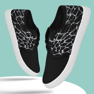 house of common Stylish & Comfortable Sneakers For Men(Black , 10)