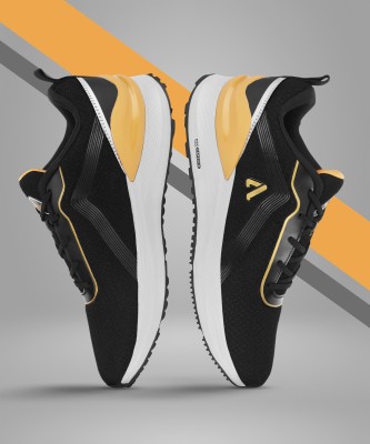 Aqualite Running Shoes For Men(Black, Gold)