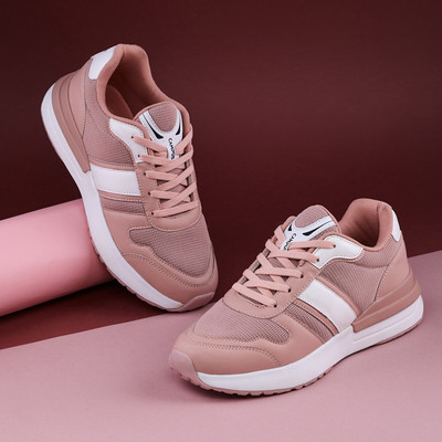 CAMPUS NIGMA Women's Sports Shoes | Enhanced Grip | NitroFly Tech| Lace-Up Running Shoes For Women(Pink , 8)