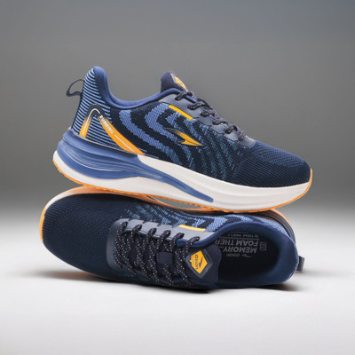 asian Powerplay-34 Mens Running Shoes | Boys Lightweight Gym & Training Sneakers Running Shoes For Men(Navy, Blue , 10)