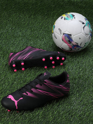 PUMA ATTACANTO FG AG Football Shoes For Men(Black , 6)