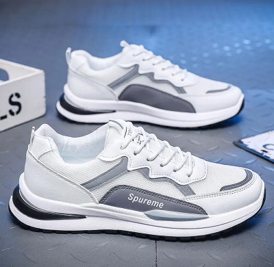 NEAKSER Sneakers For Men(Grey, White , 6)