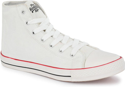 Roadster Men White Colourblocked Casual Textile Sneakers High Tops For Men(White , 6)