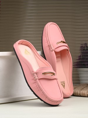 Afrojack Loafers For Women(Pink , 5)