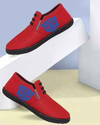 Kenamin Stylish Casual Shoes for Men and kids Casuals For Men(Red, Blue , 6)