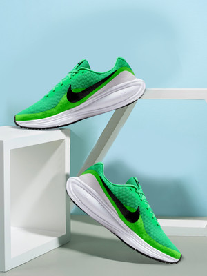 NIKE Revolution 8 Running Shoes For Men(Green , 6)