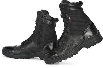 Mikaasa Mikaasa Rafale Toe 8.0 Side Zip Military & Tactical Boot Boots For Men(Black , 10)