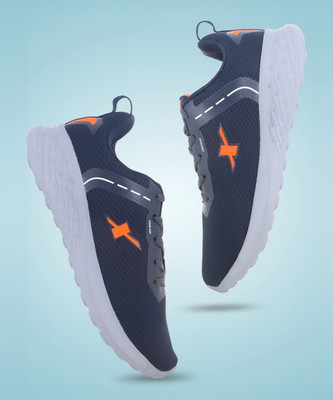 Sparx SM 806 Walking Shoes For Men(Grey, Orange , 6)