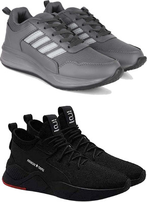 DRACKFOOT Casuals For Men(Black, Grey , 6)