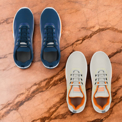 Skystring Walking Shoes For Men(Blue, Grey , 7)