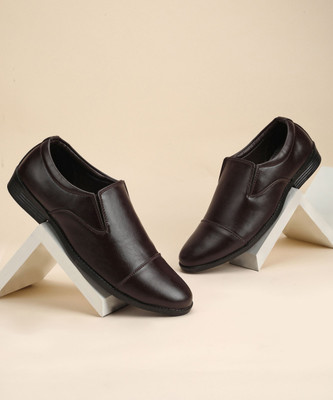 Paragon Formal Shoes |Easy Wear|Comfortable|Office Use Slip On For Men(Brown , 8)
