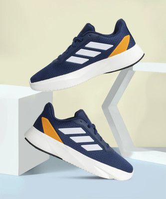 ADIDAS BASIC RUN-WAVE Running Shoes For Men(Blue , 8)