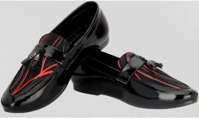 Anover Synthetic| Lightweight| Premiun| Comfort| Summer Tendy| Outdoor| Loafer Loafers For Men(Black , 7)