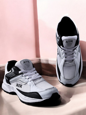Free Kicks FK-- ATR White Trending Corporate Casuals For Men(White, Black , 7)