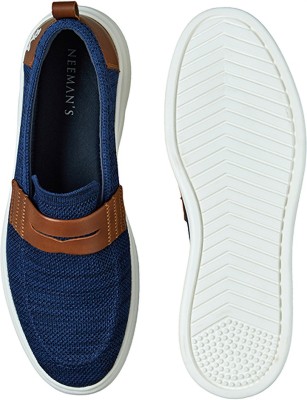 Neemans Brunch Loafers For Men | Trendy, Comfortable & Stylish Loafers For Men(Blue, Tan , 11)