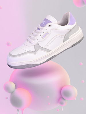 HRX by Hrithik Roshan Casual Trendy Fashionable Sneakers For Women(White, Grey , 4)