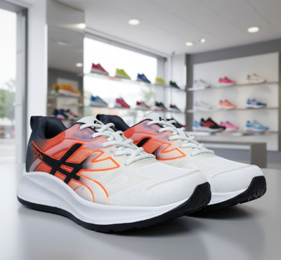 Air Magic Sneakers For Men(White, Orange , 10)