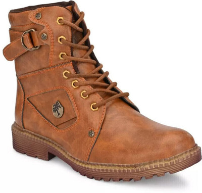 ARIWA Stylish Comfortable Core Lace Up Boot For Men Boots For Men(Tan , 7)