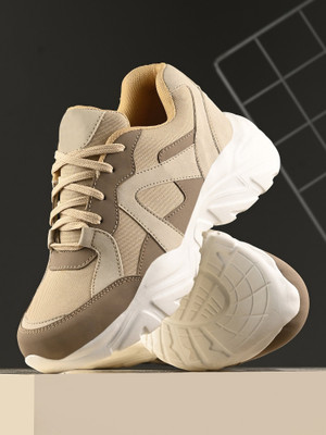 Roadster Sneakers For Women(Beige , 7)
