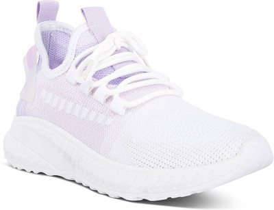 London Rag Purple Knitted Chunky Sneakers Sneakers For Women(Purple , 6)