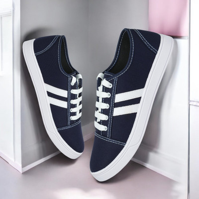 house of common Sneakers For Men(Navy, White , 7)