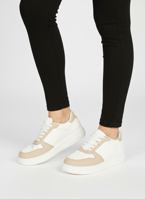 Roadster Women Trendy Peach Casual Sneakers | Stylish Sporty Look Sneakers For Women(Pink , 8)