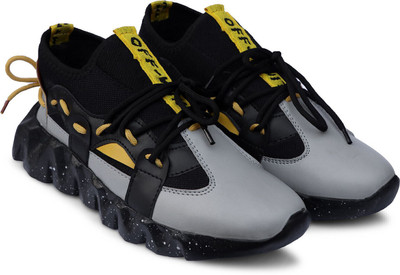 Royal Fashion Shoes For Men Casuals For Men(Black, Grey , 7)
