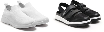 Face Stylish Sports Shoes for Men – Ideal for Running, Gym & Training Sneakers For Men(White, Black , 9)