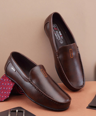 action DRIVE 45 Trendy Comfortable Stylish Casual Slip On Loafers Loafers For Men(Brown , 7)
