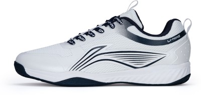 LI-NING Ultra Fly III Non-Marking Badminton Shoes For Men(White, Blue)