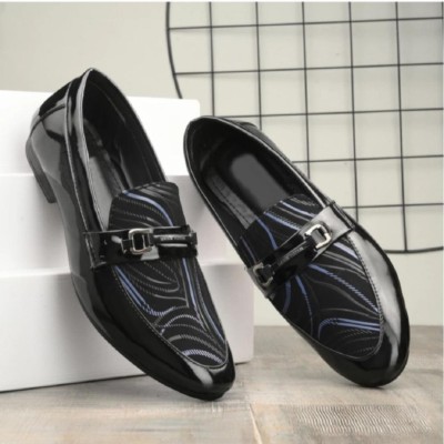 Anover Synthetic| Lightweight| Premiun| Comfort| Summer Tendy| Outdoor| Loafer Loafers For Men(Black , 7)