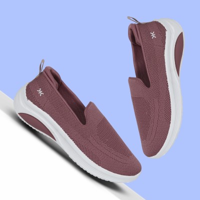 KILLER Comfy-zone Dailywear Slip On Sneakers For Women(Pink , 8)