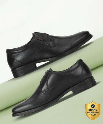 RED CHIEF Genuine Leather Formal Derby Shoes for Men Black RC3527 001 Derby For Men(Black , 7)