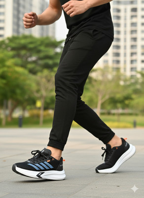 DXMODA Blue & Black color Men Lightweight Sports Running Shoes Breathable & Stylish Outdoors For Men(Black, Blue , 8)