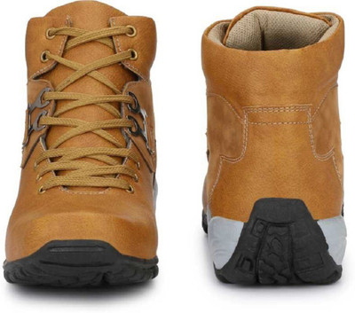 Nisho shoes Boots For Men(Tan , 9)